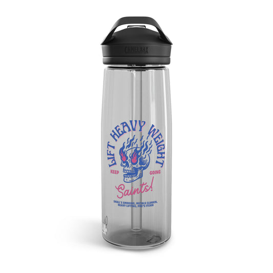 Flaming Skull  Water Bottle, 20oz\25oz