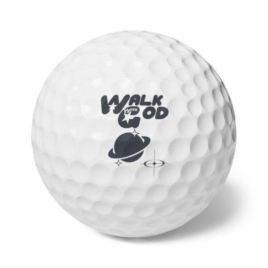 Walk With God Golf Balls, 6pcs